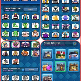 👑LEV-53👑12-EVO CARDS-45 MAX CARD-17 ELITES❤️8975-TROPHIES🏆KT-14💫ARENA-22💥70 EMOTES🫧CHEAP👀INSTANT DELIVERY✅ thumbnail 3