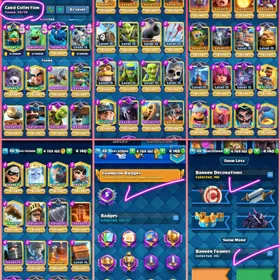 🎯US LOCAL 🇺🇸 TOP RANK 4143 TOP LADDER RANK 8917🏆119 MAX CARDS  61 ELITES 15 EVO 💯 XP 66 KT 15 ARENA  thumbnail 2